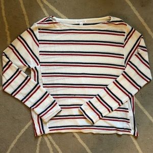 Red, White, & Blue Striped Socialite Sweater (M)